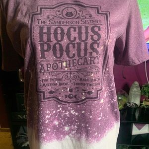 Hocus pocus bleach dyed tshirt